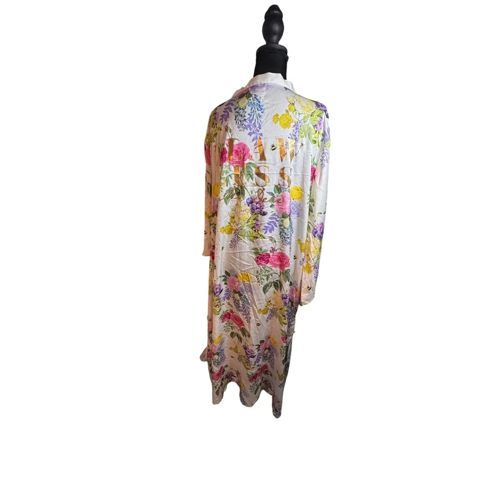 Netflix Bridgerton Queen Charlotte Floral Robe Flawless My Dear missing tie - Picture 3 of 9